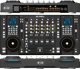 B-52 Prodigy-FX Dual CD-MP3 Workstation VCA Mixer with Accutrack (includes Case) - Audiofeen
