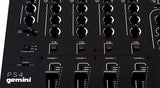 Gemini PS4 Professional 12.5 4-Channel Stereo DJ Mixer" - Audiofeen